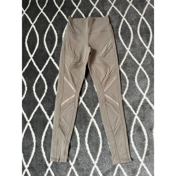 Alo Yoga Block Mesh Leggings Nude Small